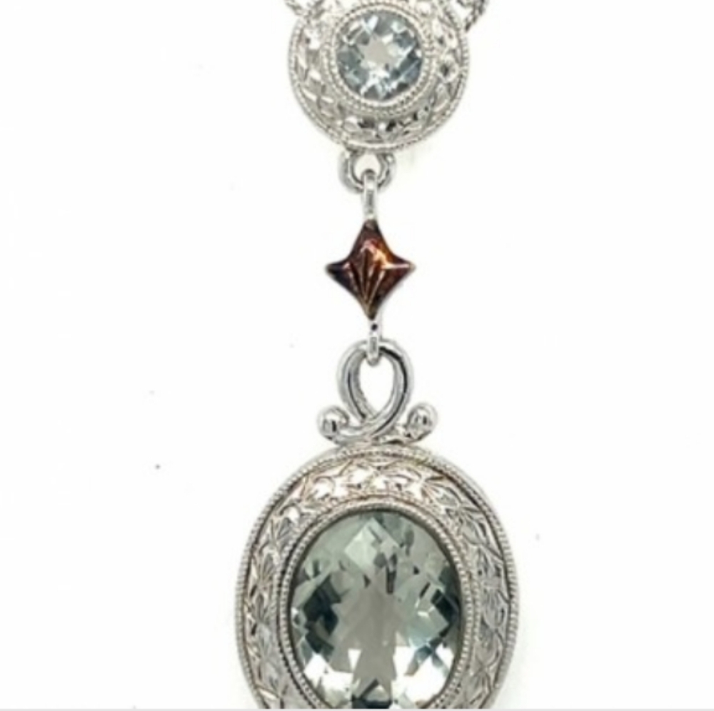 Gabriel & Co. 18K Sterling 4 Carat Aquamarine Stunning Elegant 🎁 - Picture 3 of 4